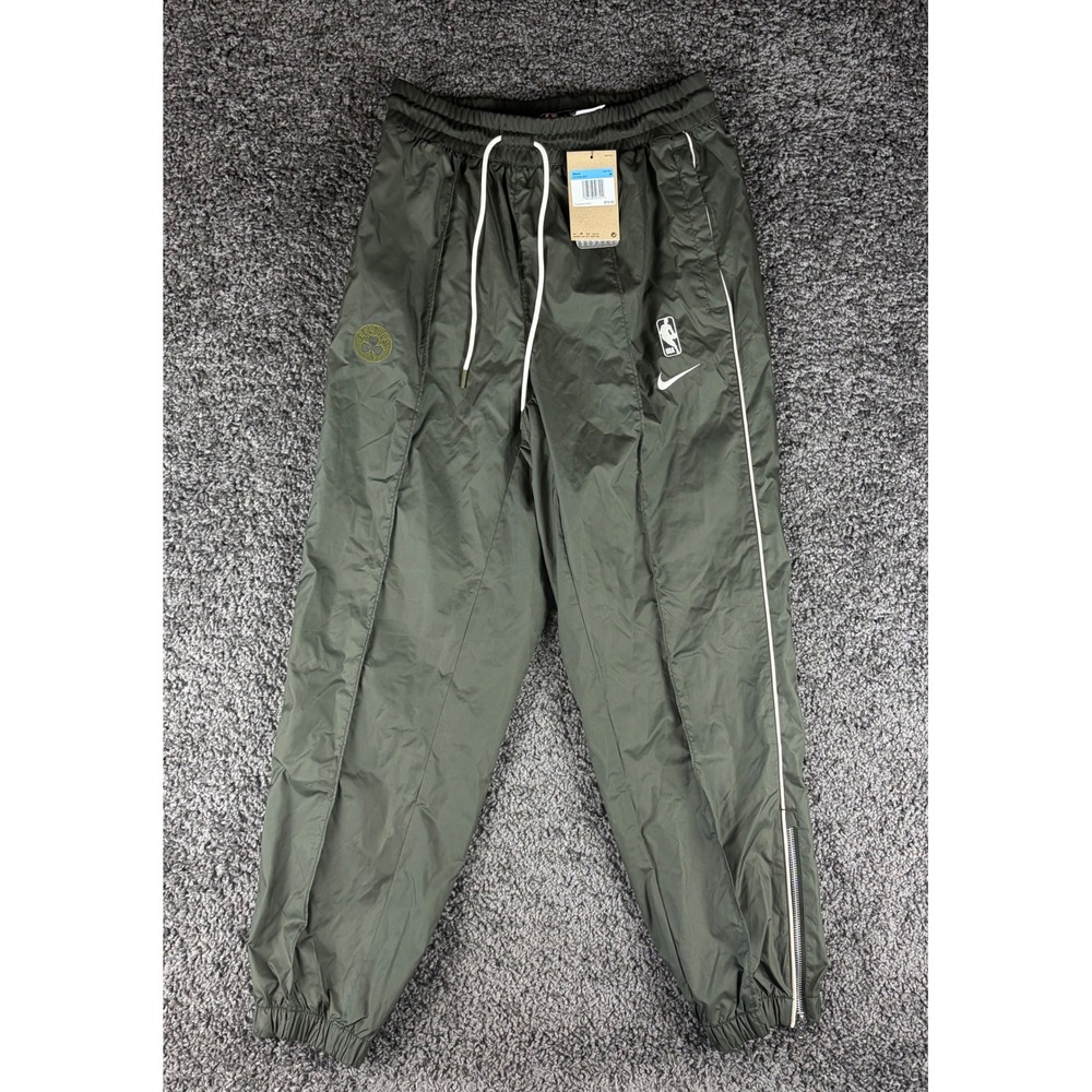 Nike Boston Celtics NBA Courtside Track Pants Mens Medium Olive Green DN7969-355